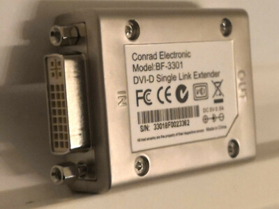 DVI-D Single Link Extender Repeater Verstärker bis 30m , Grafikkarte zu Monitor