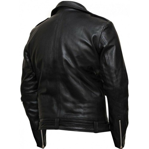 The Walking Dead Negan Jeffrey Dean Morgan Black Leather Jacket - Picture 5 of 15