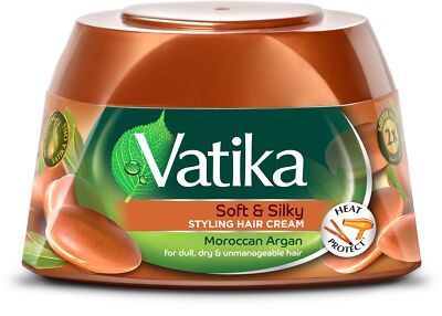 Styling Hair Cream Soft & Silky Vatika Soft & Silky Argan Argan Oil SARTAJ Japan