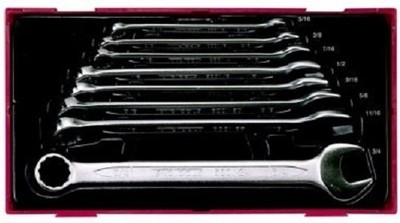 Teng TT3592 8 Stück AF (Imperial) Kombi-Schraubenschlüssel-Set im Werkzeugkoffer Modulablage