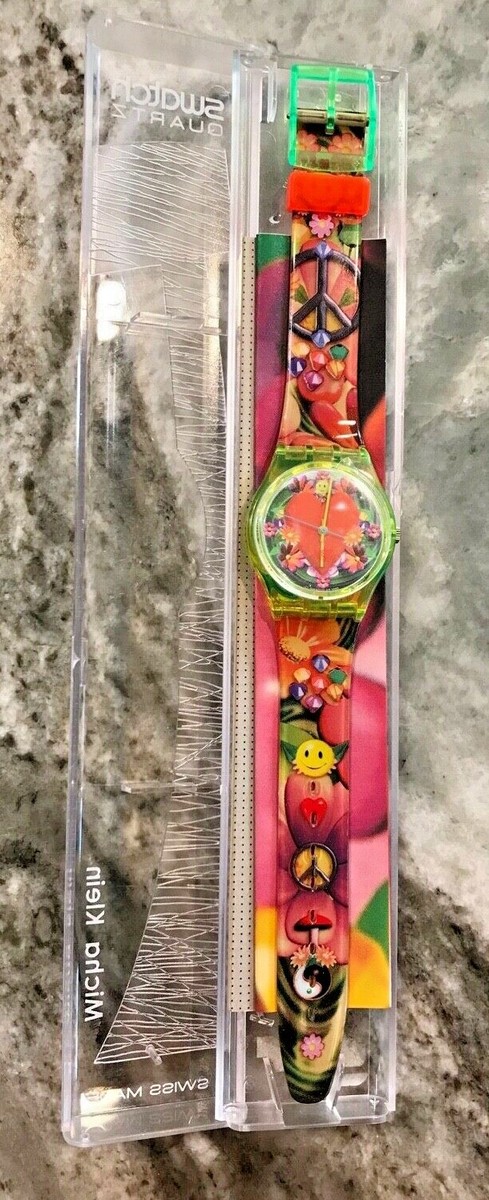 swatch  ミシャ クライン Swatch – Love Peace & Happiness – GJ118 – 1996 – Micha Klein