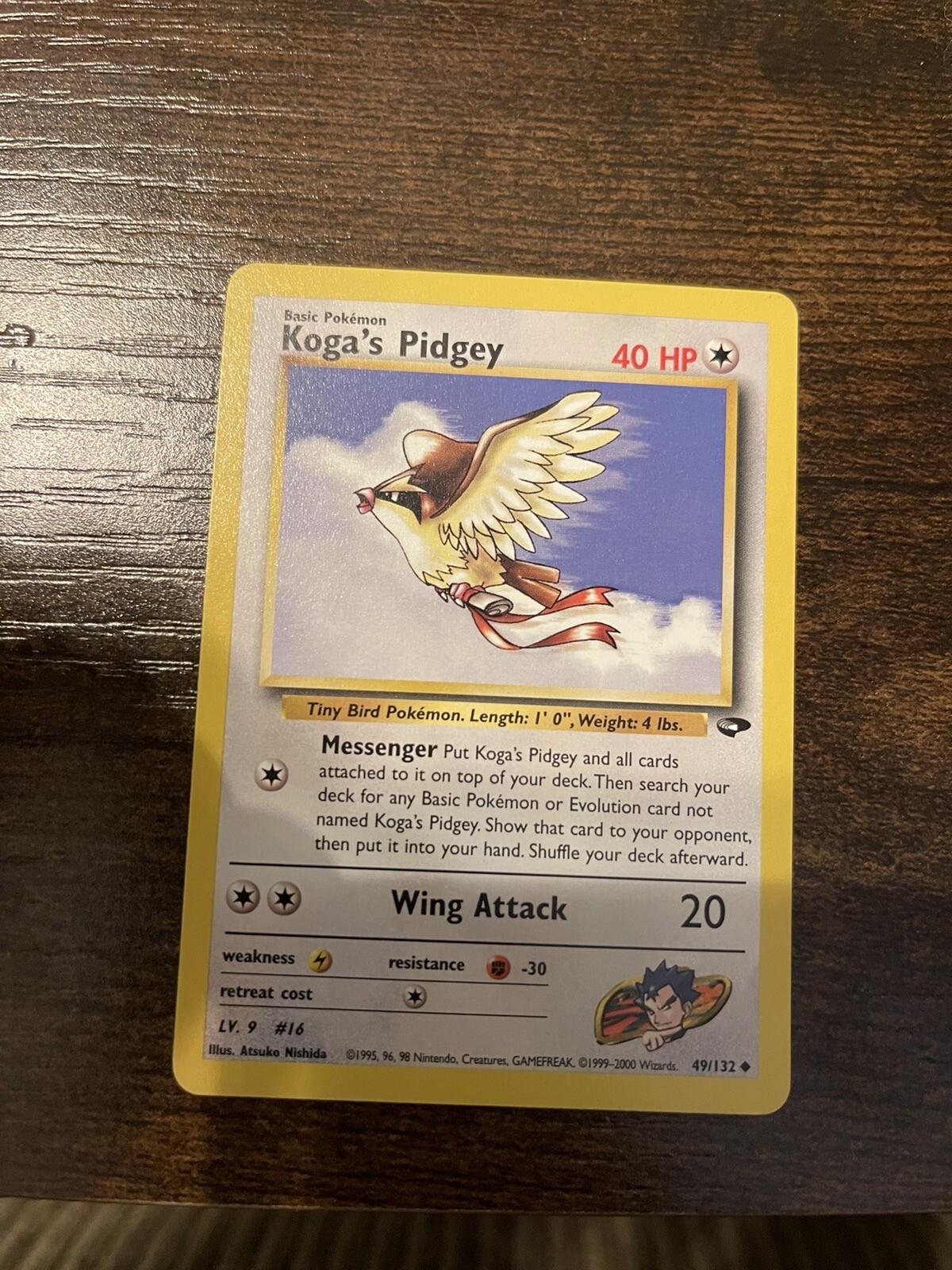 Pokémon TCG Koga's Pidgey Gym Challenge 49 Regular Unlimited Uncommon