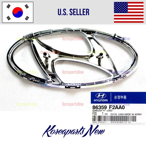 Front Grille Emblem H Logo ⭐GENUINE⭐ Fits Hyundai Elantra Sedan 2019