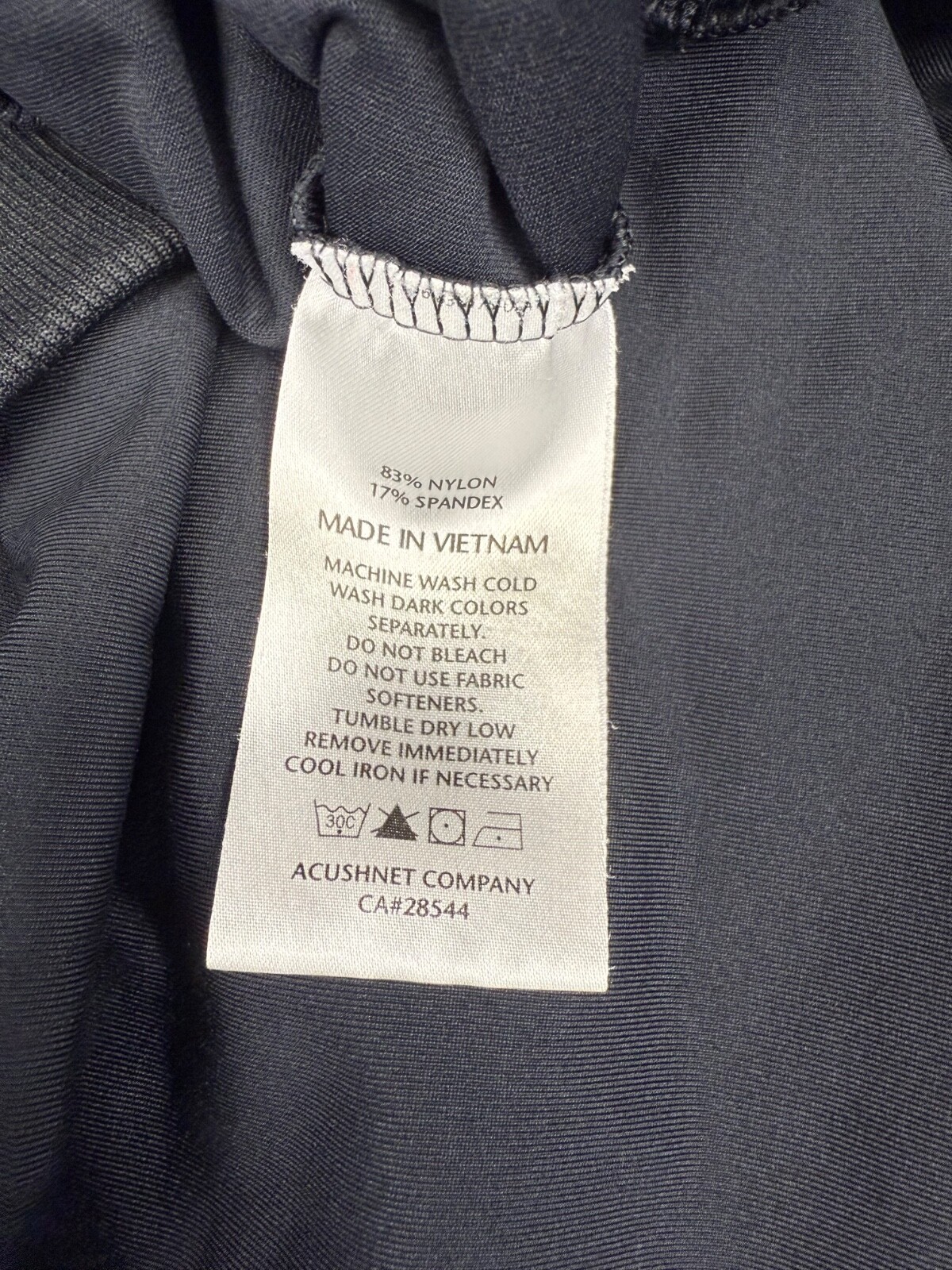 Footjoy Pullover Mens Large Solid Black Performan… - image 7