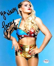 WWE LACEY EVANS HAND SIGNED  AUTOGRAPHED 8X10 PHOTO WITH PROOF & PSA DNA COA 14