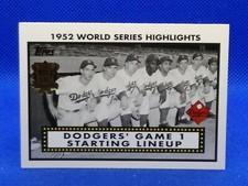 2001 Topps 1952 World Series Highlights #52WS-1