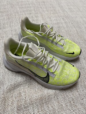 Nike Womens Neon Green Lace Up Move To Zero Athletic Sneakers Shoes Size 