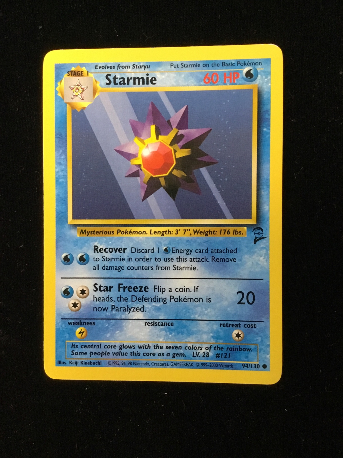 Pokémon TCG Starmie Base Set 2 94/130 Regular Common NM NP