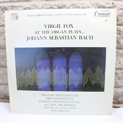 Virgil Fox At The Organ Plays Johann Sebastian Bach Vinyl Record LP VG+ Album