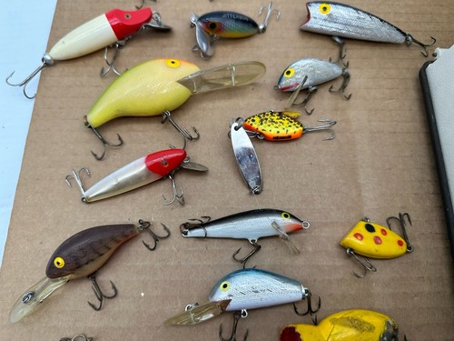 Rebel Excalibur Tackle Box Vintage Double Sides W/ Lures Heddon Torpedo 40+ Pcs - 第 21/23 張圖片