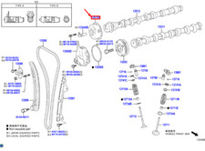 Toyota Highlander MK4 Nockenwellenverzögerung Auspuffgetriebe 1307025030 NEU ORIGINAL