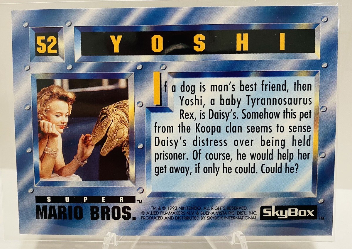 1993 Skybox Super Mario Bros. #52 YOSHI | eBay