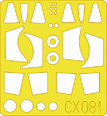 Eduard 1/72 Scale Mask for F-104 by Hasegawa - CX081 Eduard 1/72 Scale Mask for F-104 by Hasegawa - CX081