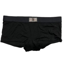 NWT VICTORIA'S SECRET Shortie Pantie Sz S-M-L-XL Black Bling