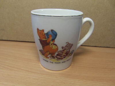 Walt Disney - Winnie-the-Pooh 1965 Keramiktasse Keele St Pottery Co Ltd England