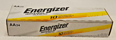 24 Energizer Industrial AA Alkaline Batteries (EN91, LR6)