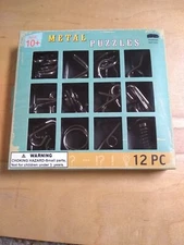 12 Piece Metal Puzzles, Brain Teasers By Hobby Lobby