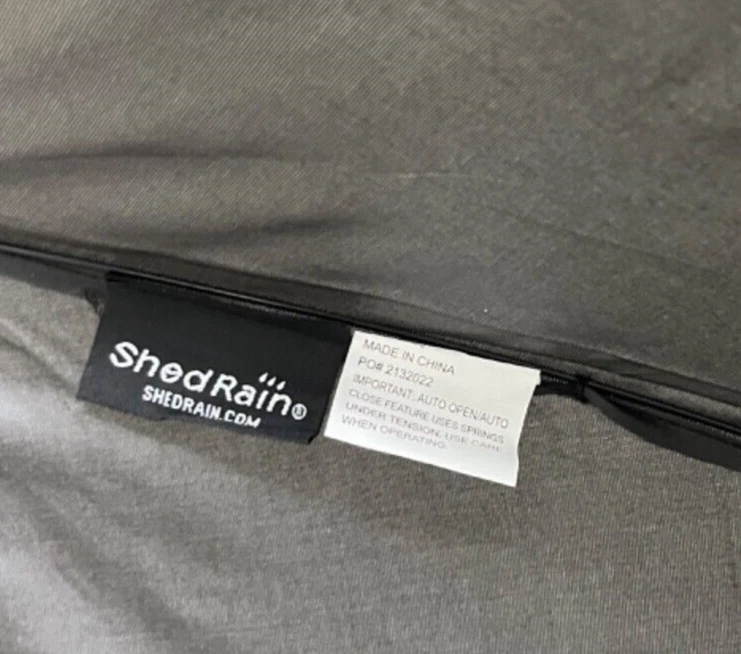 Shedrain Solid Black Compact Auto Open Auto Close Umbrella - Image 4 of 4