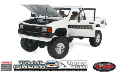 RC4WD Z-RTR0064 Trail Finder 2 LWB mit 1987 Toyota Xtracab Hard Body RTR weiß