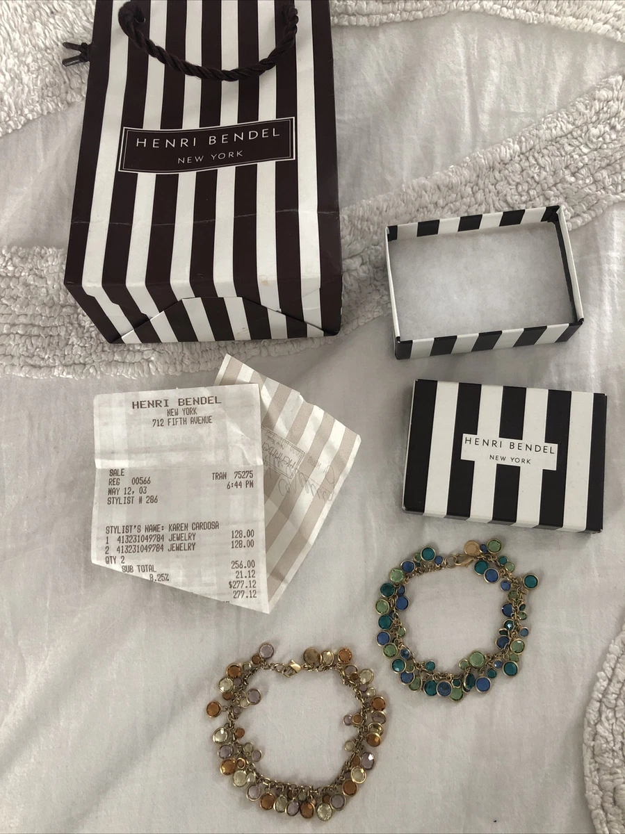 Karen Cardosa jewelery Bracelets, Gold And Turkoise Gems On Gold Colored Metal.