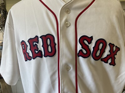 MLB Boston Red Sox Majestic Authentic Mens XXL White Jersey #15