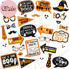 Spooky Ghost Photo Props Halloween Party Photo Booth Props