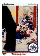 1990 UPPER DECK NHL Hockey Sports Rookie Card #122 - BOB ESSENSA, Winnipeg Jets. rookie card picture