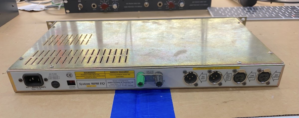 Amek System 9098 EQ Mic Preamp with Equalizer as-is parts/repairs