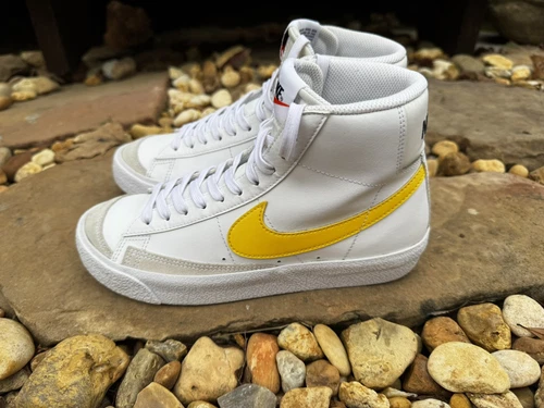 Nike Blazer Mid '77 5.5 Youth Bianco Marrone Giallo Sneakers Donna Tg 7 7.5