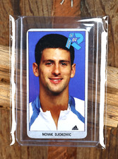 Tarjeta de tabaco de novato Novak Djokovic Rookie 2004 RC tenis