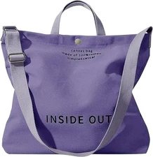 RIVERICH Large Tote Canvas Crossbody Handbag Shoulder Bag for Work Travel Casual