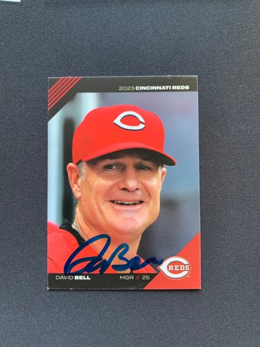 David Bell Signed 2023 Kahn's #25 Card Cincinnati Reds Autograph COA - Picture 3 of 6