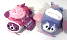 2 Squishville by Squishmallows Vehicles Dog Plush Airplane Fashion Accessory