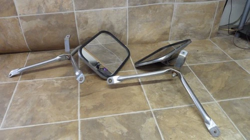 Vintage West Coast Mirror Chevy Dodge Ford Truck Tow Mirrors Chrome Rat Rod