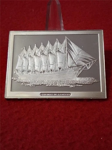SHIPS' AHOY Thomas W. Lawson 3.125 Troy Oz Sterling Silver Proof         #T0866