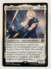 cloud card mtg art by @karuta_s #FF7 put it into your hand Cloud, Midgar Mercenary Magic the