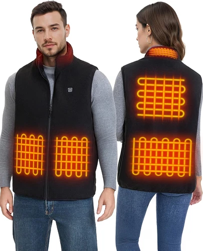 Unisex Heated Vest for Men and Women with 16000mAh Battery Pack, Fleece XXL video thumbnail