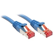 Image of LINDY 47715 Network cable patch CAT 6 S/FTP Blue 0.30 m