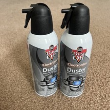 2 PACK Dust Off Compressed Canned Air Spray 10 oz Electronics Duster Falcon
