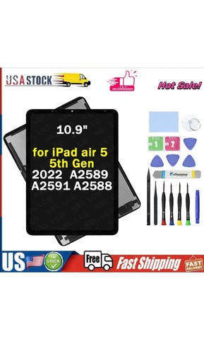 10.9" for iPad air 5 5th Generation 2022 LCD Display Touch Assembly Replacement - 第 1/9 張圖片