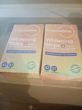 84 Teeth Whitening Strips for Sensitive Teeth  Lot of 2 Boxes Crystalline 9/26
