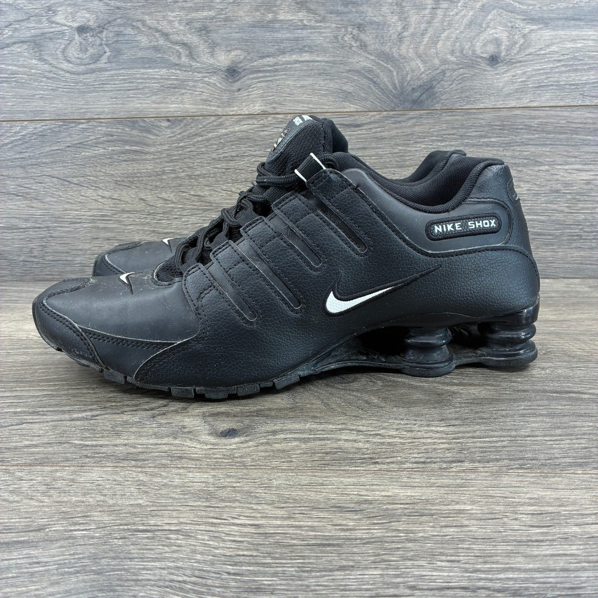 Nike Shox NZ Black Running Shoes Sneakers Mens Size Athletic 501524
