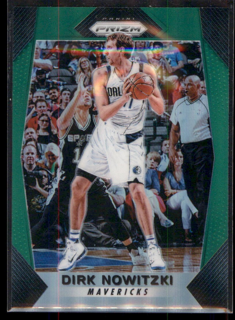2017-18 Panini Prizm #91 Dirk Nowitzki Prizms Green