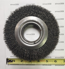 6" X 1" X 2" .014 CRIMPED WIRE WHEEL, 8,000 RPM, MEDIUM DUTY, 41011