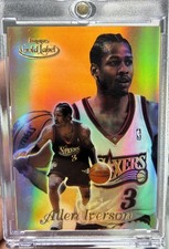 1999/00 Topps Gold Label ALLEN IVERSON CLASS 3 GOLD REFRACTOR SSP VARIATION RARE