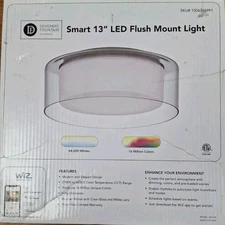 Designers Fountain13 in. Voice Controlled SelectableCCT LED Brushed Nickel