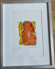 A.R. PENCK Selbstportrait Unikat Aquarell über Radierung signiert nummeriert