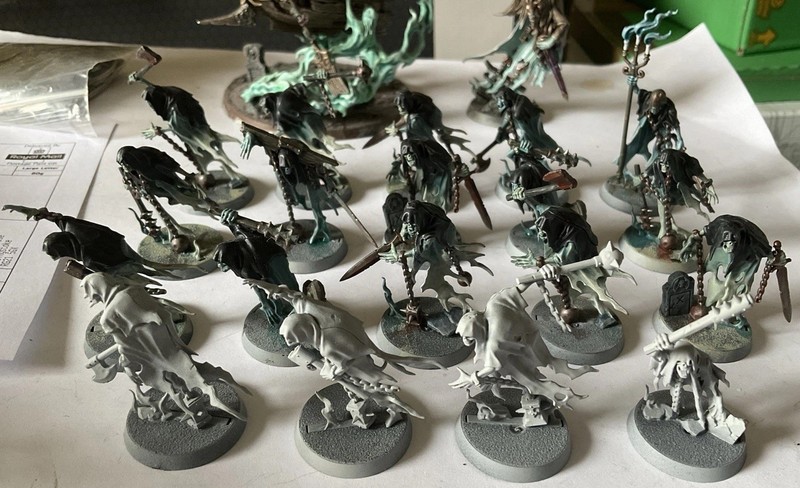 Warhammer AoS - Nighthaunt - 19x Chainrasp Horde (R51) Exc