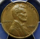 1955 DDO LINCOLN WHEAT CENT 1C  DOUBLED DIE OBVERSE ~ PCGS AU53