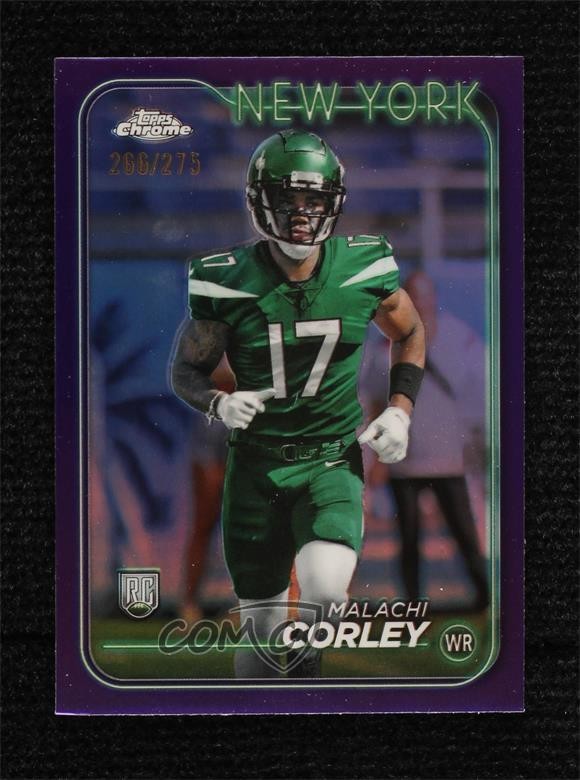Malachi Corley Topps Chrome #224 Purple Refractor